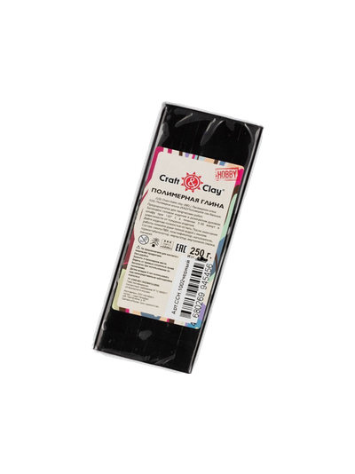 Полимерная глина Craft&amp;Clay 250гр цвет № 1002 черный