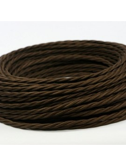 Провод витой в ретро стиле ПРВ 3х2.5 шоколад