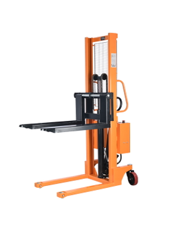 Штабелер комбинированный с ручным и электроподъемом 1,0 т 2,5 м TOR CTYC с раздвижными вилами