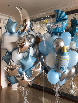 set-1-vypiska-iz-roddoma-malchik+доставка Краснодар, шарики с гелием недорого, спасибо за внука