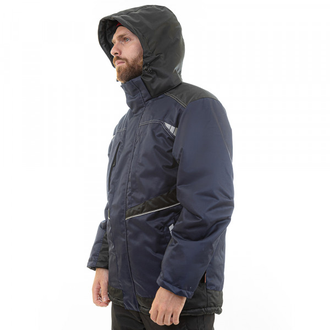 Куртка мужская зимняя KW 206, синий/черный