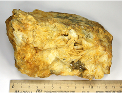 Барит, Флюорит, включения других минералов, Белореченское месторождение, Адыгея, Северный Кавказ, Россия (130*100*75 мм, вес: 1310 г) №21512