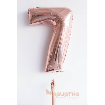 Фольгированная цифра 7