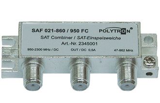 SAF 021-860 / 950 FC.  TV-SAT  Сумматор / сплиттер для спутникового и эфирного телевизионного диапазона