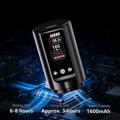 Беспроводная тату машинка BRONC V77 Strokes 2.0 - 4.2mm X 2Power Black