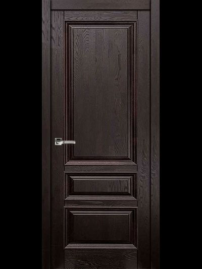 Дверь дубовая  в цвете венге