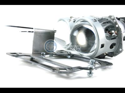 Комплект Hella 3R с рамками для замены штатных галогенных / ксеноновых линз на автомобиле Mazda 3 (2003-2009)