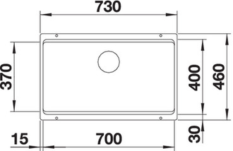 Мойка Blanco ETAGON 700-U, 525168