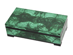 Шкатулка для купюр из камня малахит