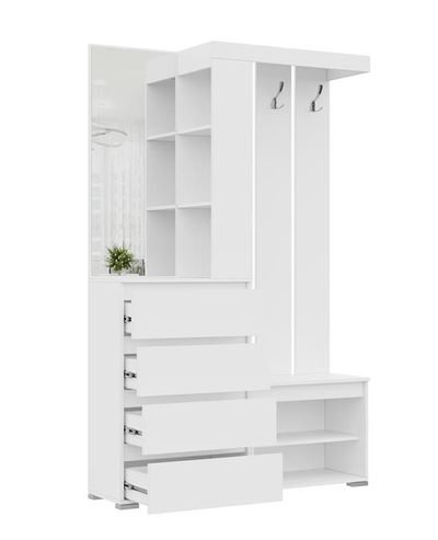 Хелен Прихожая 1260х1980х355 белый