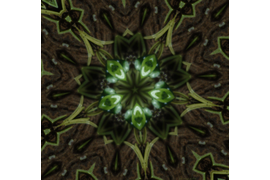 Мандала №3 из серии "Лесные звёзды. Волшебная пыльца" из коллекции сакральных рисунков на основе волшебных украшений Legenda Vincento.