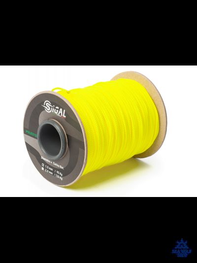 Линь 1.5мм Sigalsub Yellow Fluo Polyester, за 1м