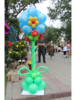 стойка цветок большая