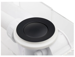 Слив-перелив п/автомат VEGA 60см, черный V55R 60BG