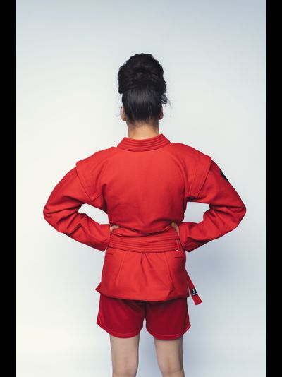 Куртка для самбо ВФС BRAVEGARD Победа красная