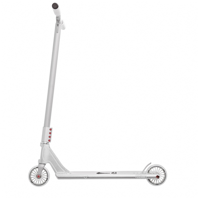 Высококачественный серебряный трюковой самокат AZTEK Fountain Complete с прочной конструкцией.