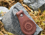Брелок-оберег "Трилистник" "Триглав" "Велес" 8,5 см  кожа