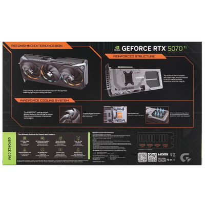 Видеокарта GIGABYTE GeForce RTX 5070 Ti Gaming OC 16GB