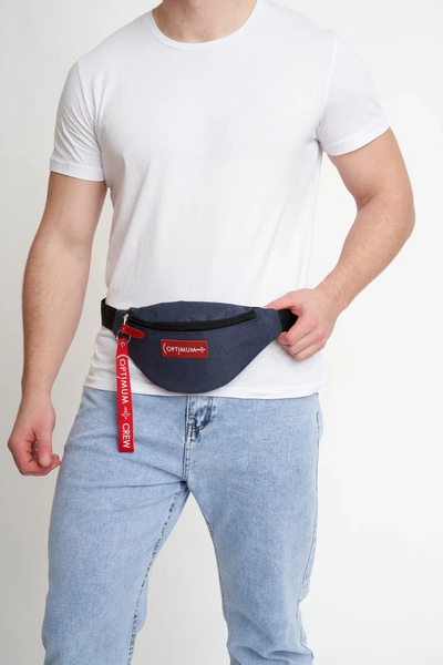 Сумка на пояс Optimum Mini RL, синяя