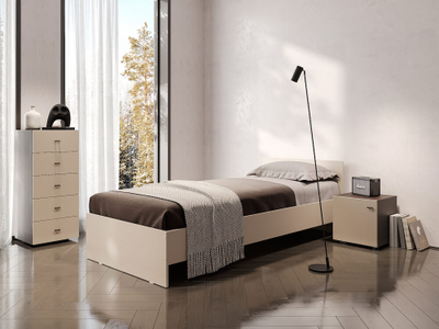 Гиза кровать 0,9 м Меланж (с основанием)