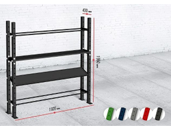 Модульный стеллаж для гантелей, гирь и медболов 1920*430*1950