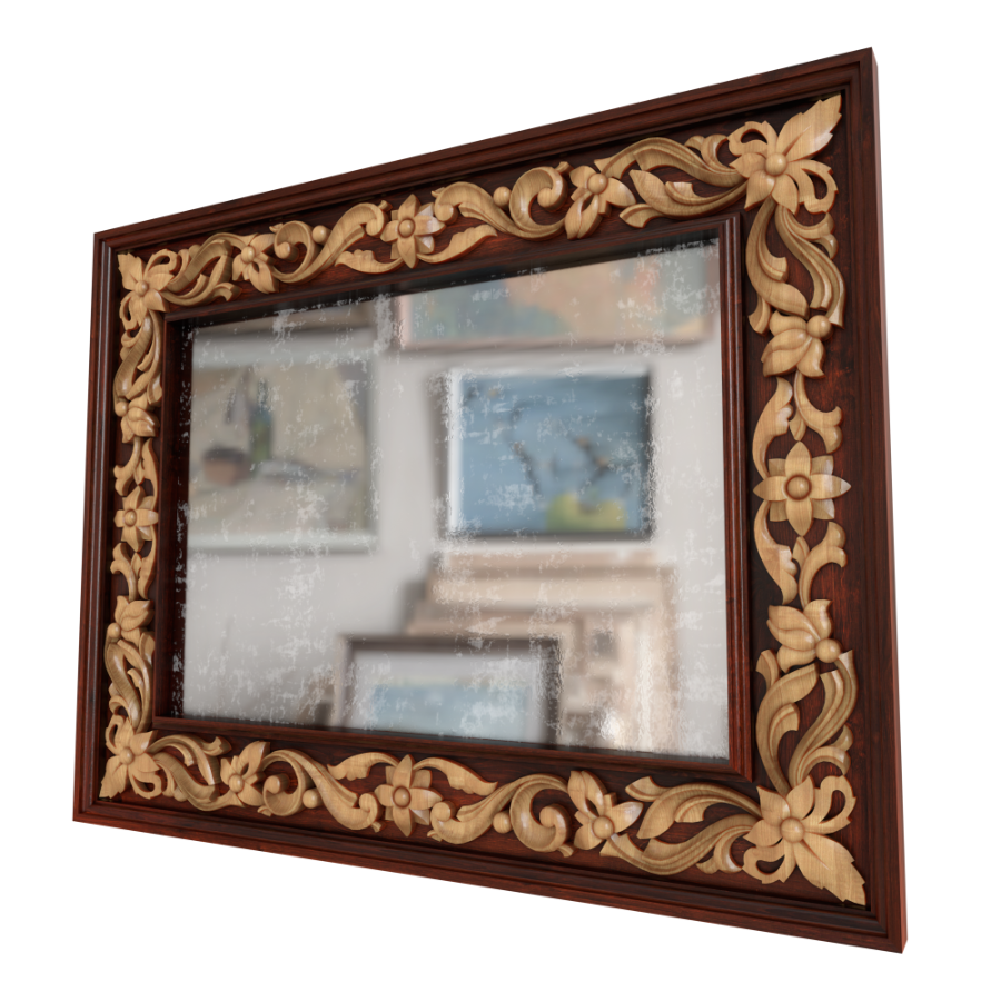 Резная рама. Carved wooden frame