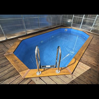 Деревянный морозоустойчивый бассейн "Баргузин" 500 х 250 х 145 см Кристалл