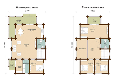 Дом из профилированного бруса ПБ-13, 180 м2