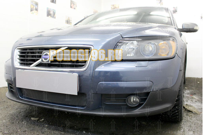 Защита радиатора Volvo C30 2006-2010 black PREMIUM