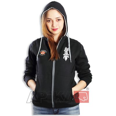 APIKA Толстовка утепленная на флисе с вышивкой символики (женская модель)