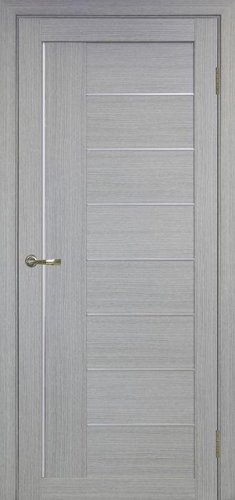 Межкомнатная дверь "Турин-524" дуб серый (стекло)