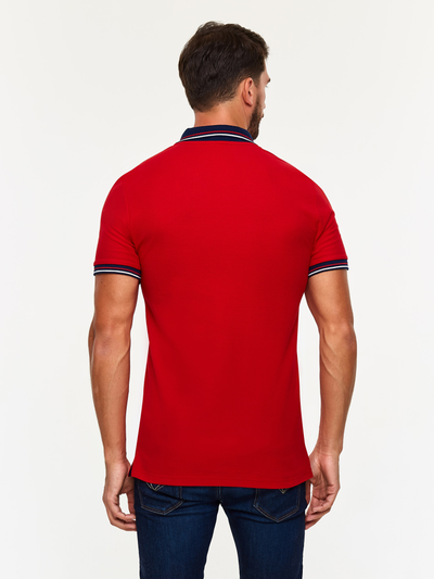 Поло мужское с Российской символикой 65PM-1497