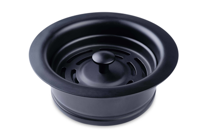 Комплект для измельчителя: фланец + кнопка в цвете "Матовый черный"