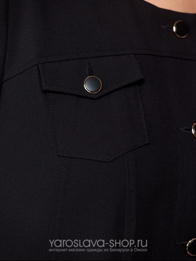 Костюм 2-х предметный брючный черного цвета