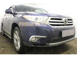 Защита радиатора Toyota HIGHLANDER U40 2010-2013 black