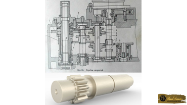 Вал коробки скоростей станка