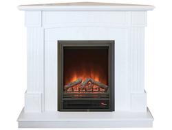 Угловой электрокамин Andrea WT с очагом Eugene