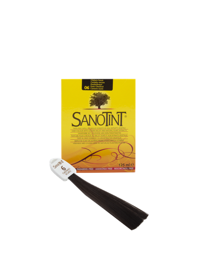 Краска для волос САНОТИНТ №6 тёмно-каштановая