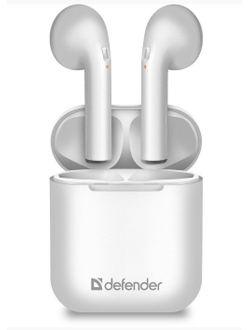 Беспроводные наушники TWS Defender Twins 637 белые