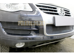 Защита радиатора Volkswagen Touareg I 2007-2010 black низ