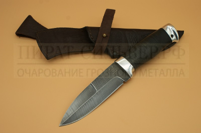 Нож "Н9" черный дамаск ЗЗОСС  Златоуст