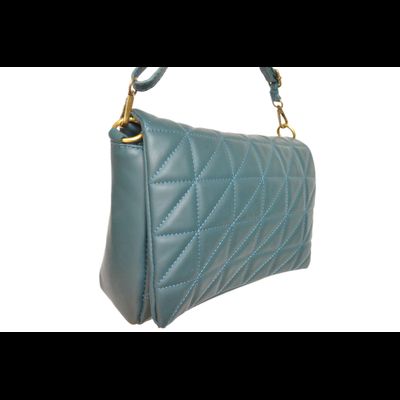 Сумка Leather Country бирюзовая плоская