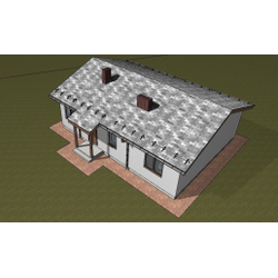 Одноэтажный дом с тремя спальнями 90м² (S108)