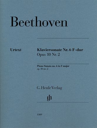 Beethoven. Sonate №6 F-dur op.10 №2: für Klavier