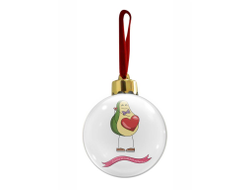 Новогодний ёлочный шар #6 на День влюблённых, 14 февраля