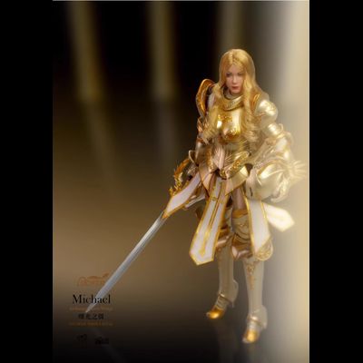 Архангел Михаэль в золотом - Коллекционная фигурка 1/12 SCALE Dawn Wings Golden Armor Archangel (LXF2311A) - Lucifer