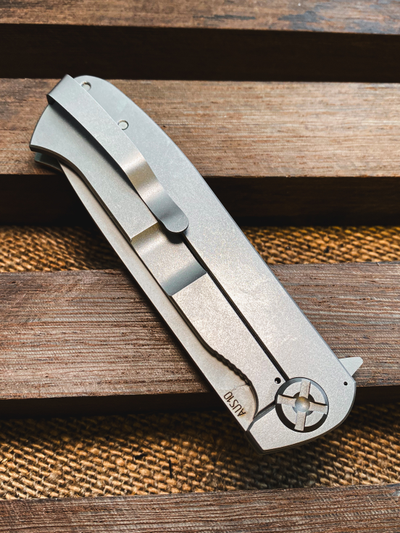 Складной нож Чиж NEXT сталь AUS10, рукоять G10, цвет NardoGrey