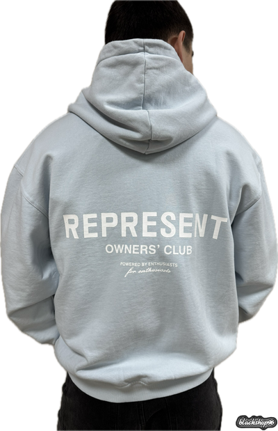 Худи Zip Represent Blue (S, M, L, XL)