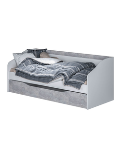 Кровать детская Паскаль белый/цемент светлый (БТС)