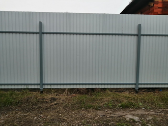 Забор из профлиста 0,5 мм Высота 1,8 м
